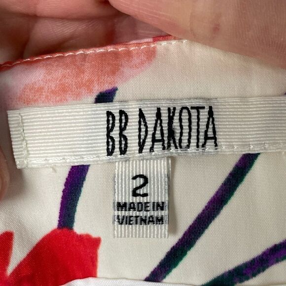 BB Dakota Goodwin Lush Cupra Touch Floral Skater Skirt - Picture 7 of 8